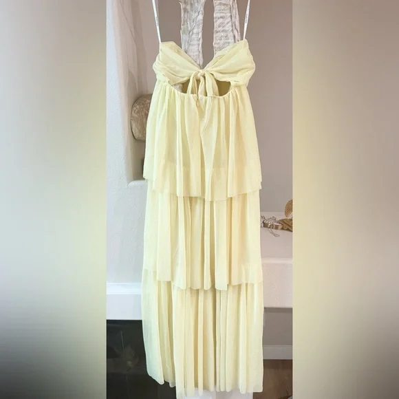 For Love & Lemons Juni Maxi Dress  Yellow  NWT  Size M